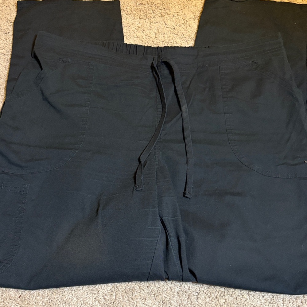 Scrubstar Men's Black Scrubs